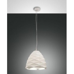 FABAS LUCE 3533-45-102 SOSPENSIONE DUCHESSA BIANCO Struttura in metallo e ceramica E27