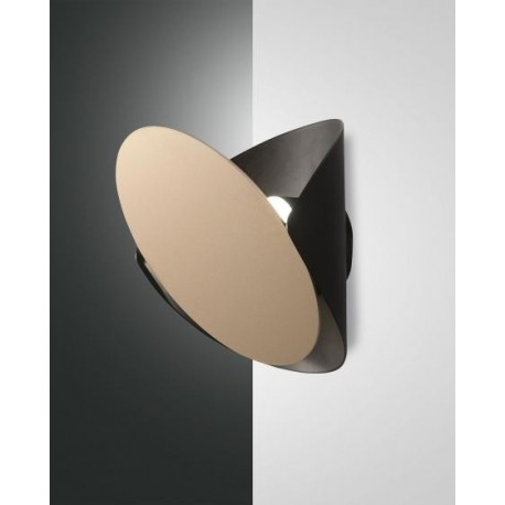 FABAS LUCE 3540-21-209 applique SHIELD NERO/ORO LED DIMMERABILE 14W 3000°K 1000LM  