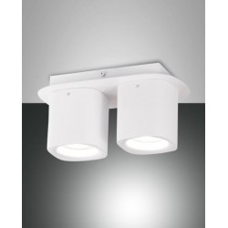 FABAS LUCE 3555-82-102 SPOT SMOOTH BIANCO 2 X GU10 Struttura in pressofusione di alluminio