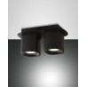 FABAS LUCE 3555-82-101 SPOT SMOOTH NERO 2 X GU10 Struttura in pressofusione di alluminio