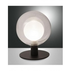 FABAS LUCE 3554-31-126 LAMP TAVOLO TERAMO LED FUME' Struttura in metallo e vetro borosilicato G9 3W LED inclusa 