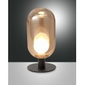 FABAS LUCE 3553-31-125 LAMP TAVOLO GUBBIO LED AMBRA Struttura in metallo e vetro borosilicato G9 3W LED inclusa 