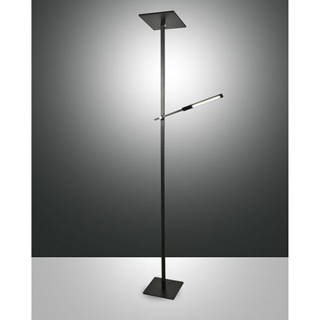 FABAS LUCE 3550-10-101 LAMP TERRA IDEAL LED NERO 48W 3500LM 3000°K REGOLAZIONE AL TOCCO