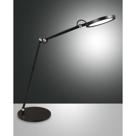 FABAS LUCE 3551-30-101 LAMP TAVOLO REGINA LED NERO 9W 1000LM 3000°K REGOLAZIONE AL TOCCO