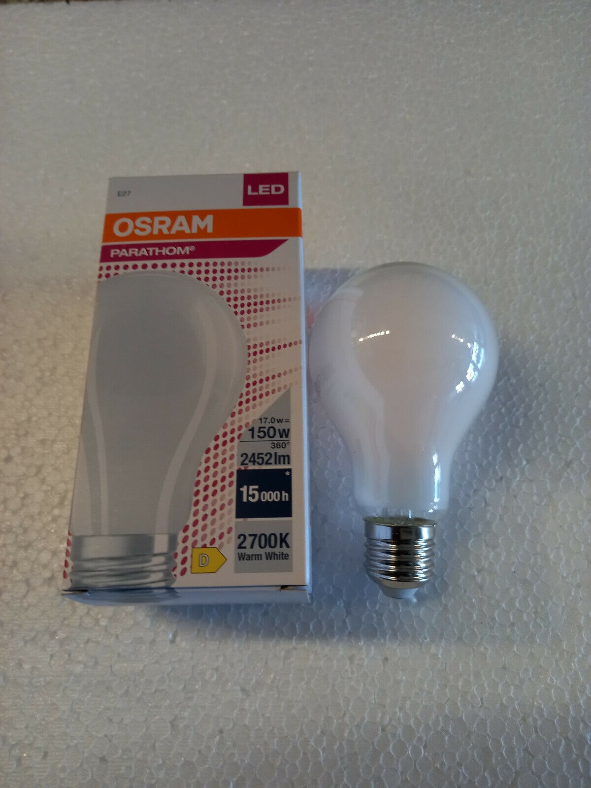 Lampadina LED E27 globo pera vetro 12W lampada filamento vintage