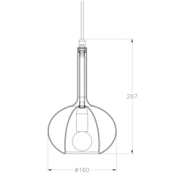 Fabas Luce Diffusore in vetro Kit Luci Vetro sospensione E14 3787-59-1