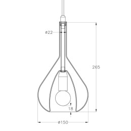 Fabas Luce Diffusore in vetro Kit Luci Vetro sospensione E14 3481-59-2