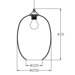 Fabas Luce Diffusore in vetro Kit Luci Vetro sospensione E27 3519-50-3