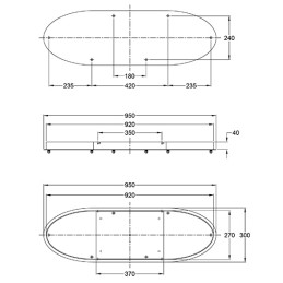 Fabas Luce Montatura a 6 fori Kit luci Montature E27-E14 3481-56-102