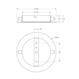 Fabas Luce Montatura a 2 fori Kit luci Montature E27-E14 3749-52-102
