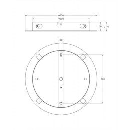 Fabas Luce Montatura a 4 fori Kit luci Montature E27-E14 3749-54-102