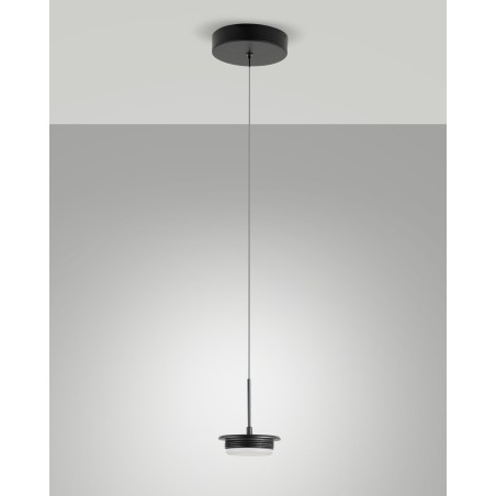Fabas Luce Montatura sospensione 1 luce Kit Luci Montature LED14W 3805