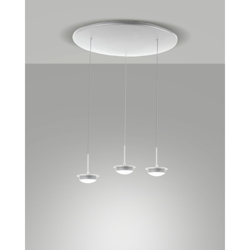 Fabas Luce Montatura sospensione tonda 3 luci Kit Luci Montature LED14