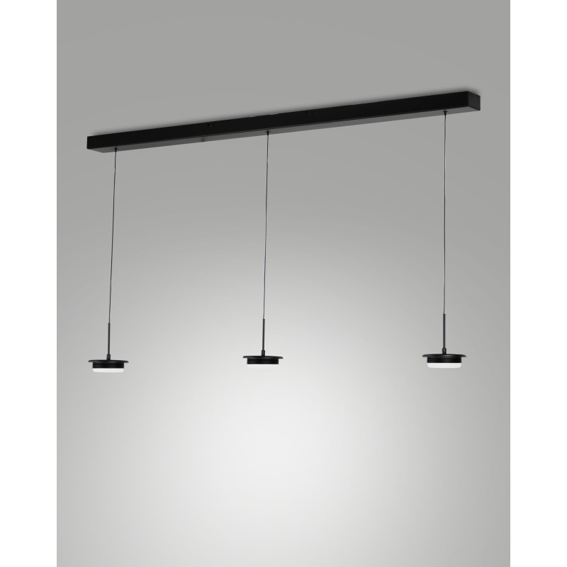 Fabas Luce Montatura sospensione lineare 3 luci Kit Luci Montature LED