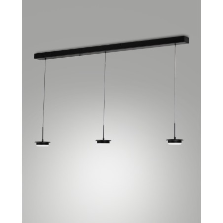 Fabas Luce Montatura sospensione lineare 3 luci Kit Luci Montature LED