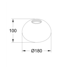 Fabas Luce Diffusore in vetro Kit Luci Vetro sospensione 8W 3804-52-24