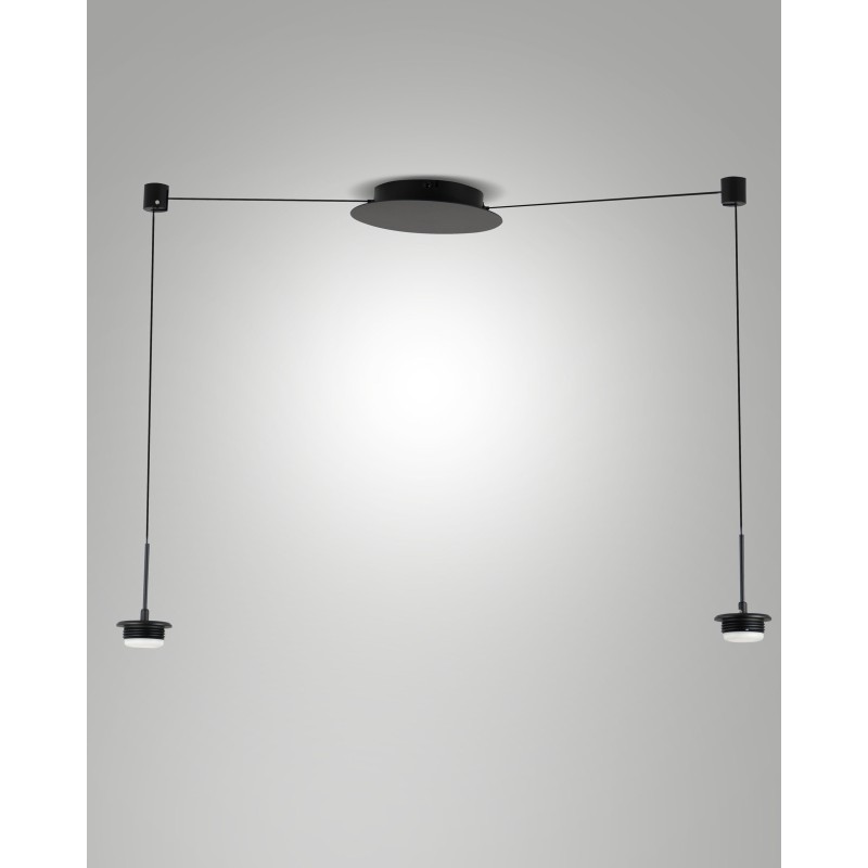 Fabas Luce Montatura sospensione con rimando 2 luci Kit Luci Montature