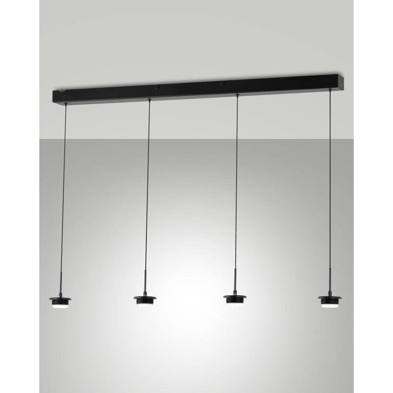 Fabas Luce Montatura sospensione lineare 4 luci Kit Luci Montature LED