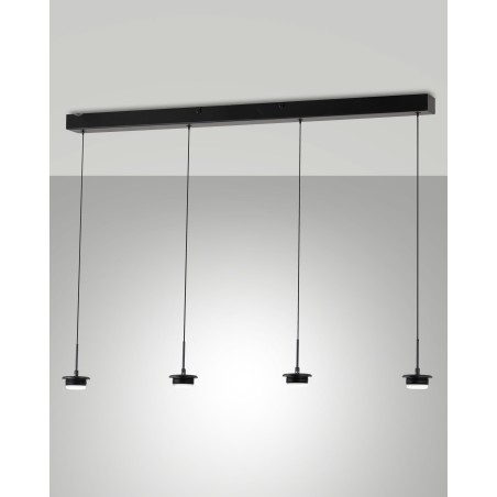Fabas Luce Montatura sospensione lineare 4 luci Kit Luci Montature LED
