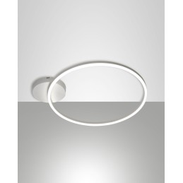 FABAS LUCE 3508-61-102 PLAFONIERA BIANCA IN METALLO E METACRILATO 36W 3240lm LED DIMMERABILE WARM WHITE