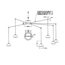 Fabas Luce Sospensione Arabella 3547-46-126