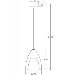 Fabas Luce Sospensione Britton 3673-40-125