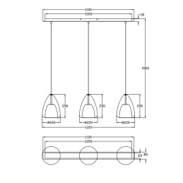 Fabas Luce Sospensione Britton 3673-48-241