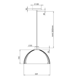 Fabas Luce Sospensione Carola 3757-40-133
