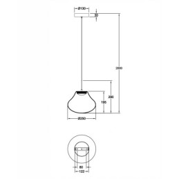Fabas Luce Sospensione Deva 3774-40-241