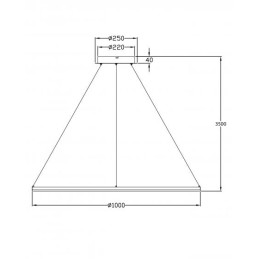 Fabas Luce Sospensione Giotto 3508-42-101