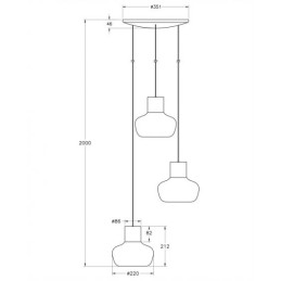 Fabas Luce Sospensione Kino 3767-47-102