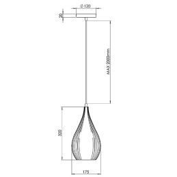 Fabas Luce Sospensione Lisa 3759-40-133