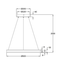 Fabas Luce Sospensione Palau 3743-40-225