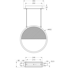 Fabas Luce Sospensione Pierre 3695-40-101
