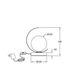 Fabas Luce Tavolo Adria 3414-30-225