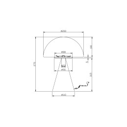 Fabas Luce Tavolo Blip 3790-30-355