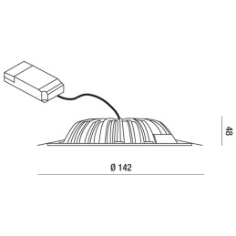 Fabas Luce Incasso Peggy 12W 6805-04-154