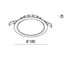 Fabas Luce Incasso Vieste 20W 6832-22-956