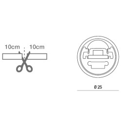 Fabas Luce Profili Linee Luce Kate IP65 6996-04-003