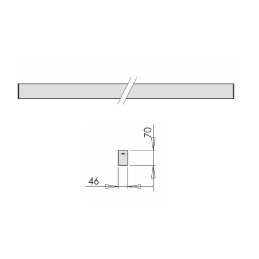 Fabas Luce Profili Linee Luce – Plafoniera Millet Plafoniera 6967-64-1