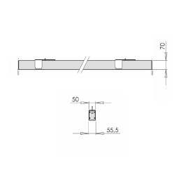 Fabas Luce Profili Linee Luce - Incasso con battuta Millet Incasso con