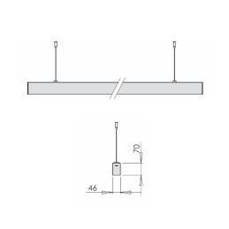 Fabas Luce Profili Linee Luce - Sospensione Millet Sospensione 6968-54