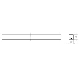 Fabas Luce Profili Linee Luce – Plafoniera Turner Plafoniera 6850-54-2