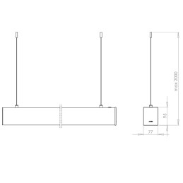 Fabas Luce Profili Linee Luce - Sospensione Turner Sospensione 6847-24