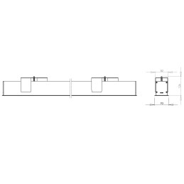 Fabas Luce Profili Linee Luce - Incasso con battuta Turner Incasso con
