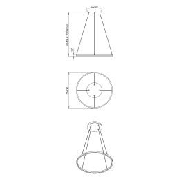 Fabas Luce Sospensione Leo 6993-12-966
