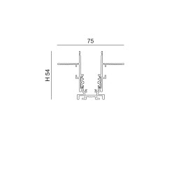 Fabas Luce Accessori - Tecnico Ermes binario incasso 48V 6525-05-320