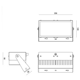 Fabas Luce Proiettore per interno Grant 96W 6835-22-524